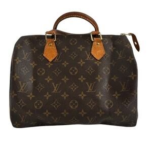 Louis Vuitton Speedy 30 Monogram Canvas Satchel Handbag